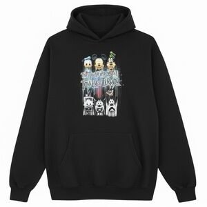 Disney Parks 2016 Tower of Terror Hoodie – Mickey Donald Goofy Lrg/black